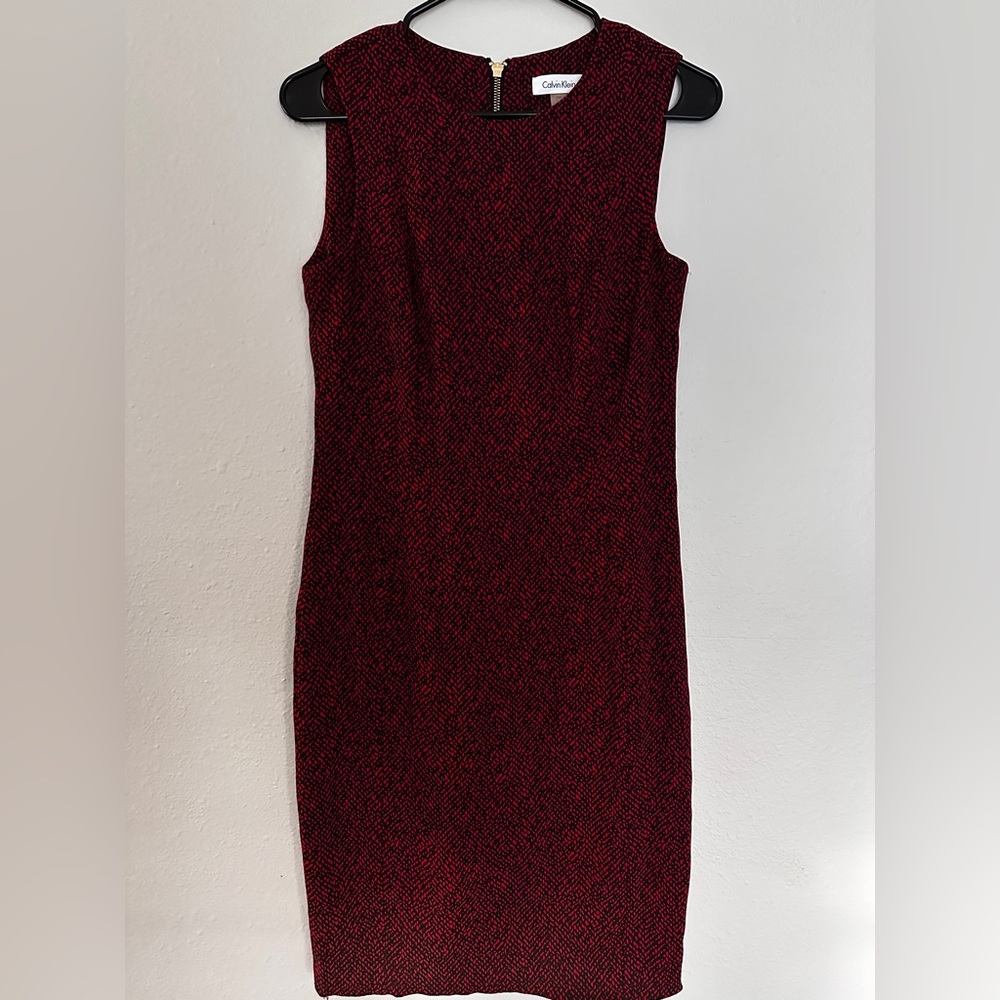 CALVIN KLEIN RED DRESS